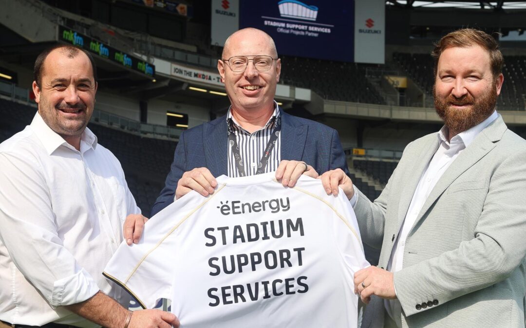 Stadium Support Services announces partnership with MK Dons FC as official projects partner and back-of-shorts sponsor.