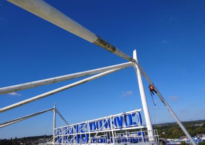 Specialist Cleaning of Stadium Super Structure