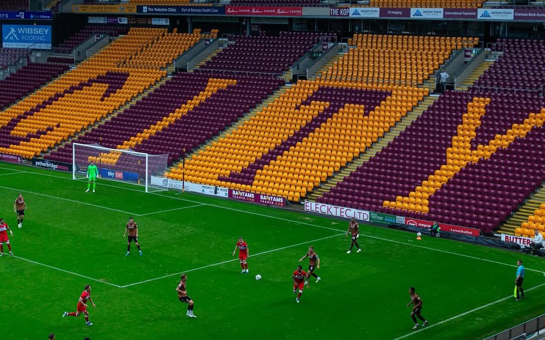 Bradford AFC, University of Bradford Stadium, Complete Bespoke Seat Upgrade Across The Kop, Bradford City AFC